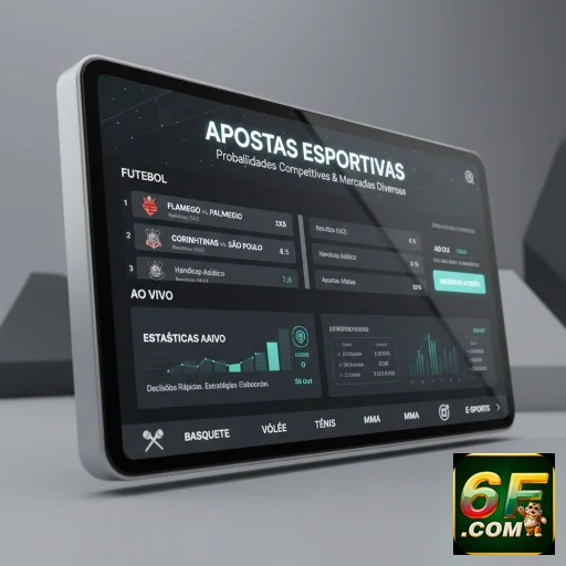 Ilustração de Explore o aplicativo cassino 6f com a melhor experiência móvel