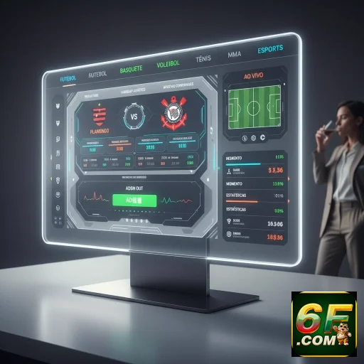 Ilustração de Explore a variedade de apostas esportivas na 6f