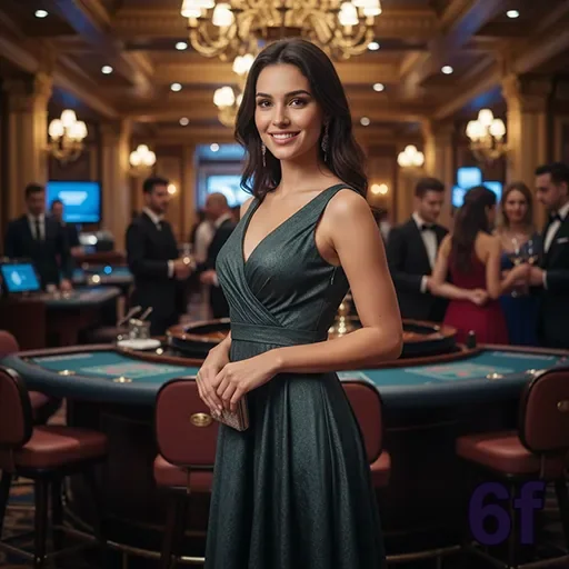 Dealer ao vivo no cassino 6f